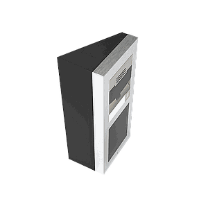 Zennio GetFace IP - Plaque Arrière en saillie - 2 modules (Coin)
