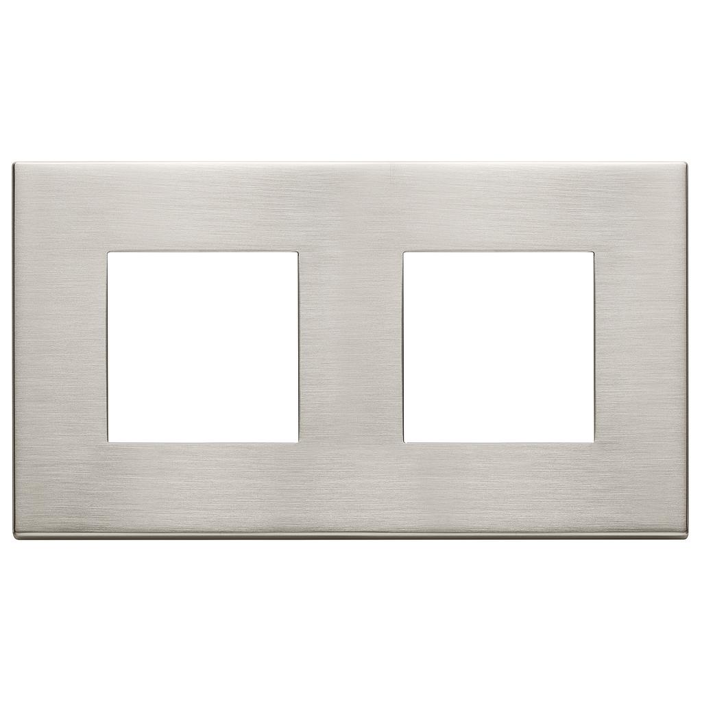 Vimar Eikon Exé - Brushed Metals 4M (Brushed Nickel)
