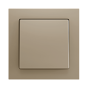 Zennio ZS55 - Bouton poussoir Soft - simple 1-p (Champagne)