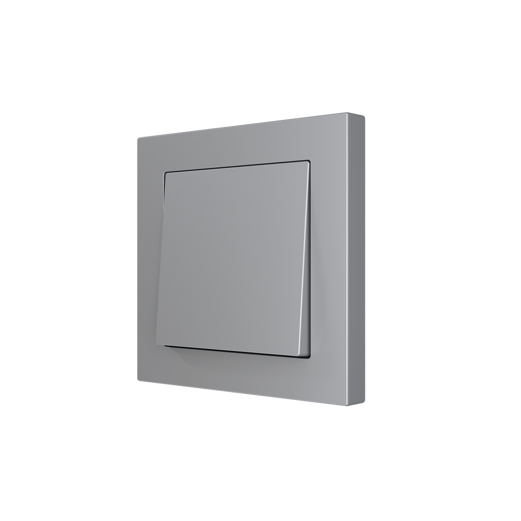 Zennio ZS55 - Drukknop 1-v (Zilver)