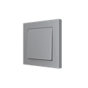 Zennio ZS55 - Drukknop 1-v (Zilver)