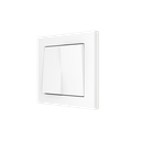 Zennio ZS55 - Dubbele schakelaarafdekking (Mat wit)