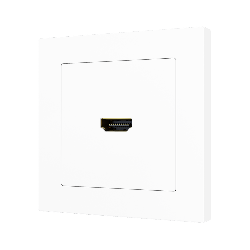 Zennio ZS55 - HDMI centraalplaat (Mat wit)