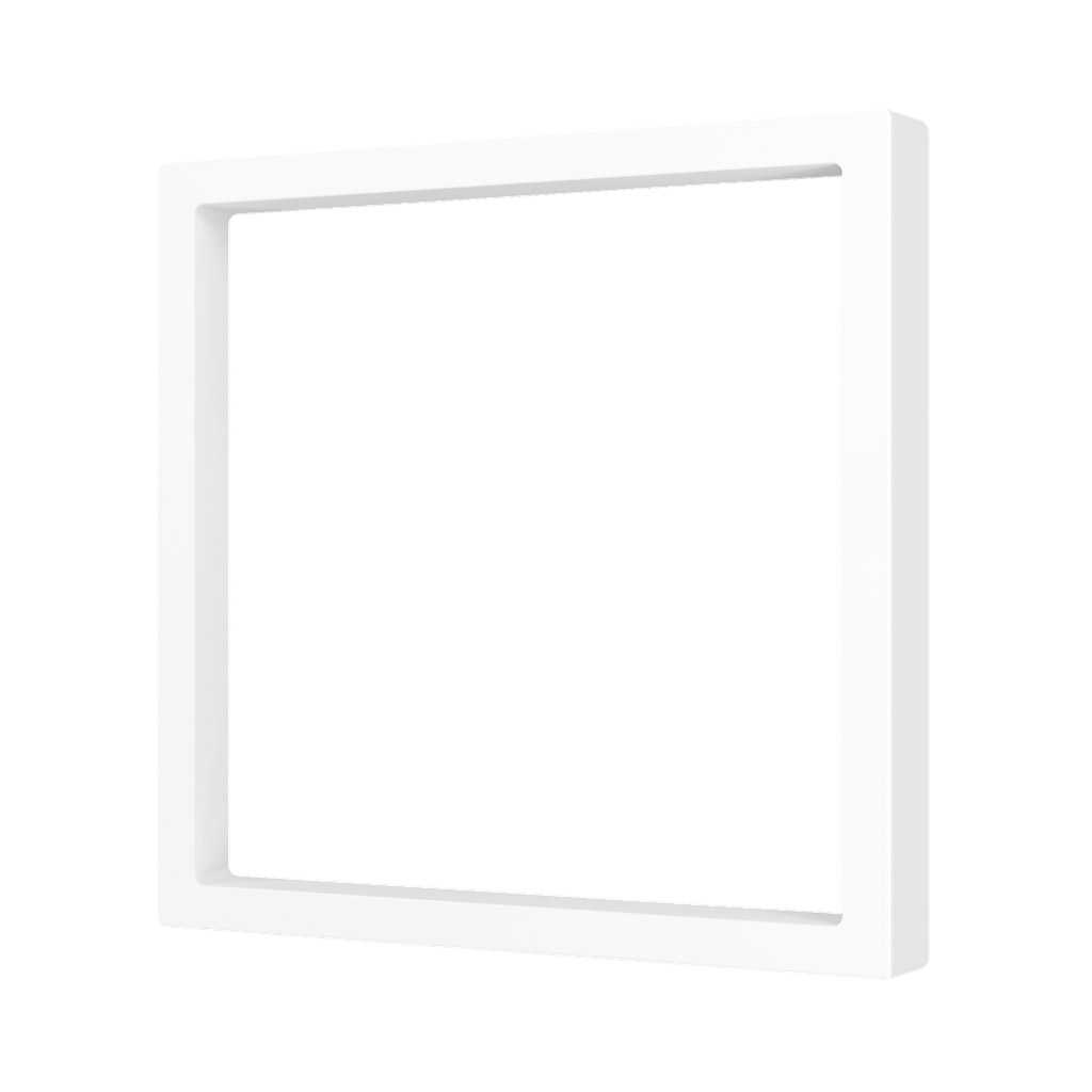 Zennio ZS70 - Afdekraam 1M (Mat wit) v2