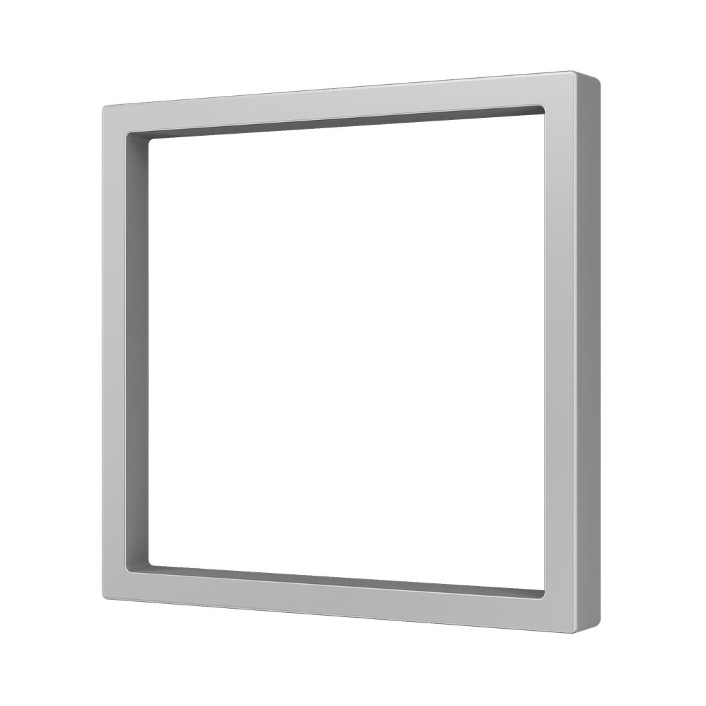 Zennio ZS70 - Afdekraam 1M (Zilver) v2