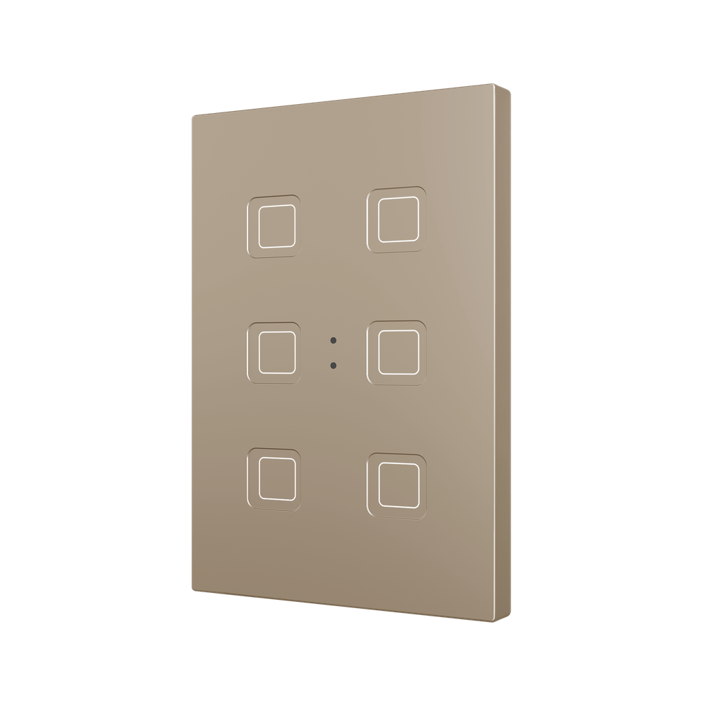 Zennio Tecla XL X6 (Champagne)