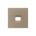Zennio ZS55 - Centraalplaat voor enkele RJ45 connector (Champagne)