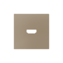 Zennio ZS55 - HDMI centraalplaat (Champagne) - VPE=10