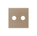 Zennio ZS55 - RCA centraalplaat (Champagne) - VPE=10