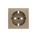 Zennio ZS55 - Schuko centraalplaat (Champagne)