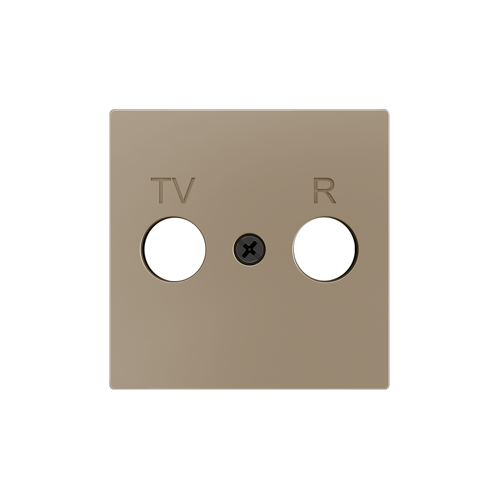 Zennio ZS55 - TV-R/SAT centraalplaat (Champagne)