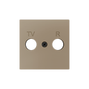 Zennio ZS55 - TV-R/SAT centraalplaat (Champagne)