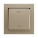 Zennio ZS55 - Soft drukknop - enkel 2-v (Champagne - Custom) - vanaf 100 stuks