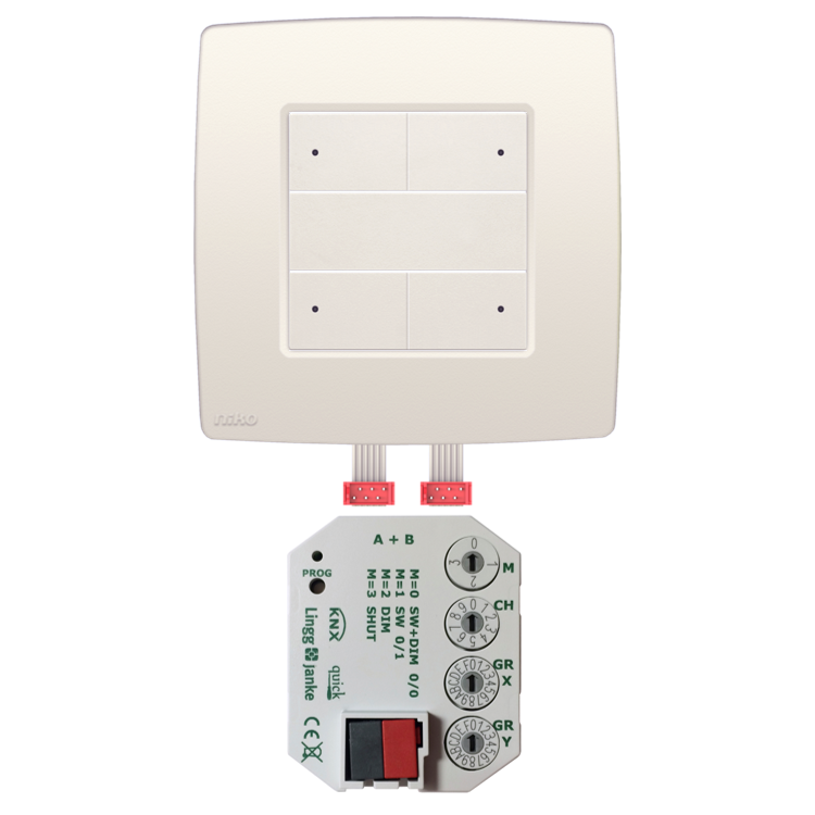 Lingg & Janke Interface Niko KNX + Adapterboard + LED