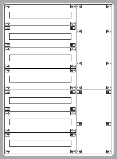 ETI Solid GSX - Opbouwverdeelkast 7R/168M (met klemmenstrook)