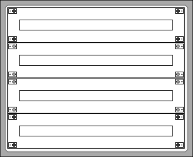 ETI Solid GSX - Boîte à fusibles en saillie 4F/144M