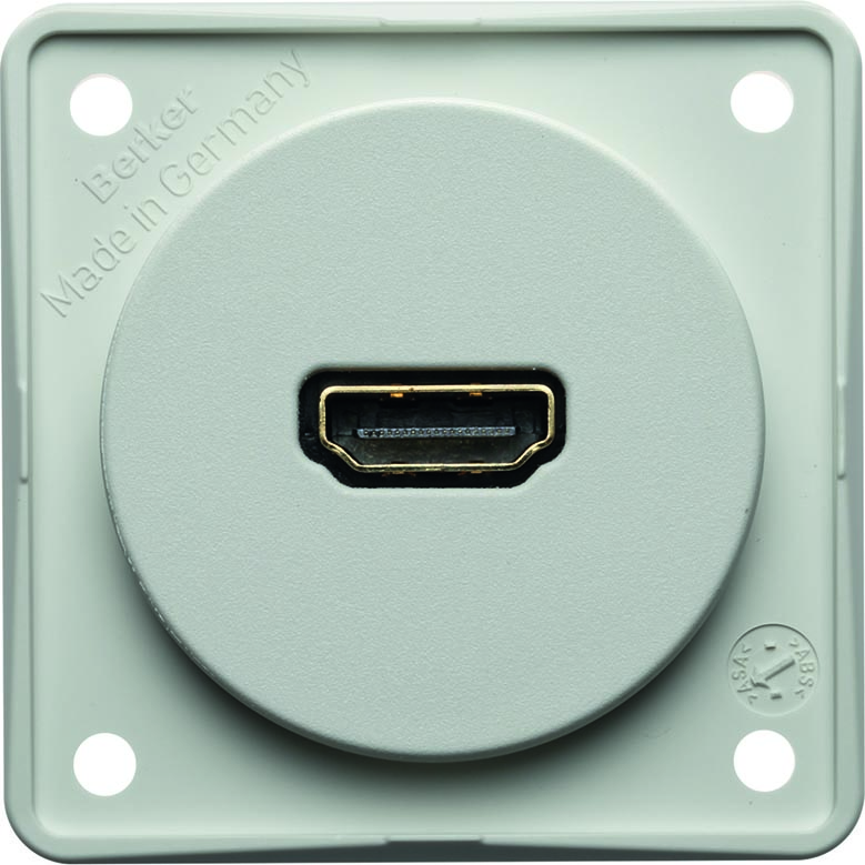 Berker Integro Flow - Prise HDMI (Blanc polaire mat)
