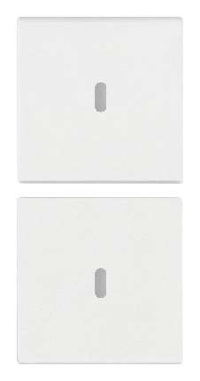 Vimar Arké - 2 demi-boutons 1M (Custom - Blanc)