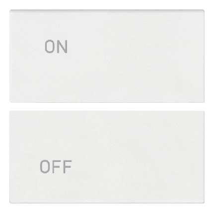 Vimar Arké - 2 demi-boutons 2M (ON/OFF - Blanc)