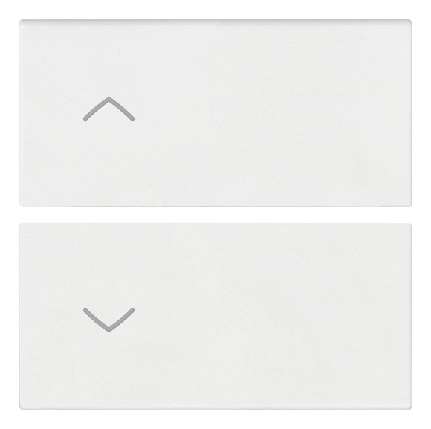 Vimar Arké - 2 demi-boutons 2M (Flèches - Blanc)