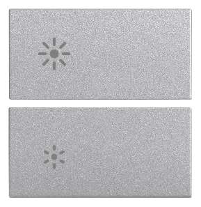 Vimar Eikon - 2 demi-boutons 2M (Luminosité - Next)