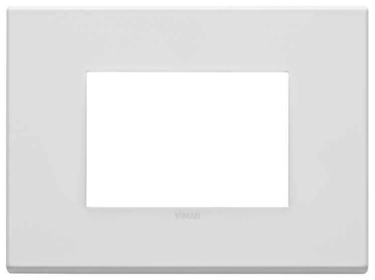 Vimar Eikon Exé - Plaque de Recouvrement 3M (Métal - Mat Blanc)