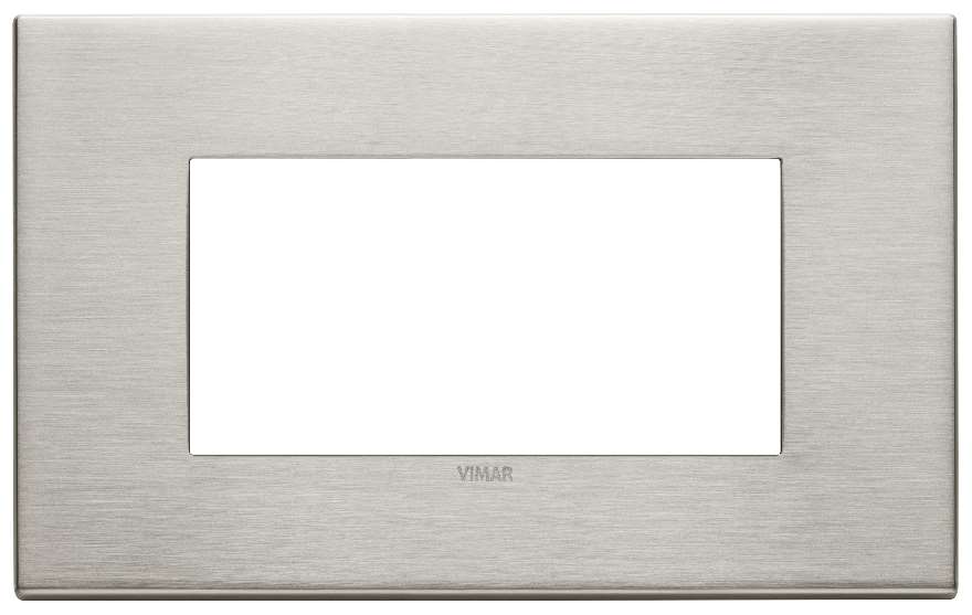 Vimar Eikon Exé - Cadre 4M (Métal Brossé - Nickel)