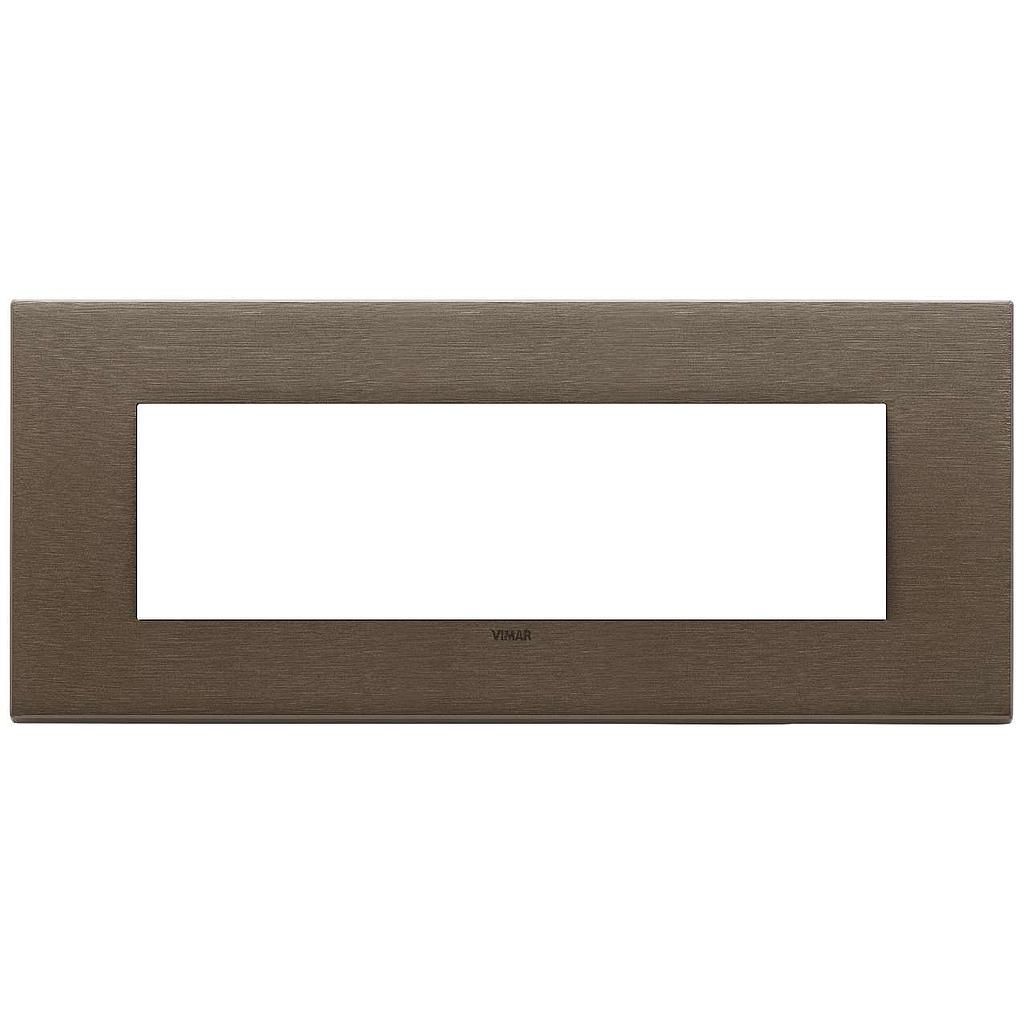 Vimar Eikon Exé - Plaque de Recouvrement 7M (Métal Brossé - Bronze Foncé)