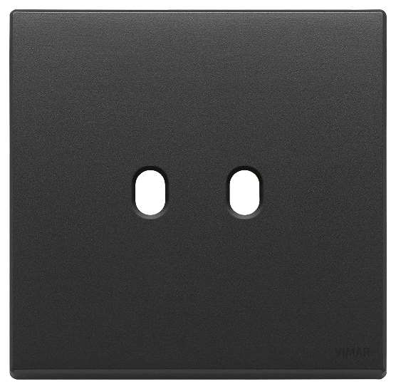 Vimar Eikon Exé Vintage - Plaque de Recouvrement 2Mx2 (Anthracite)