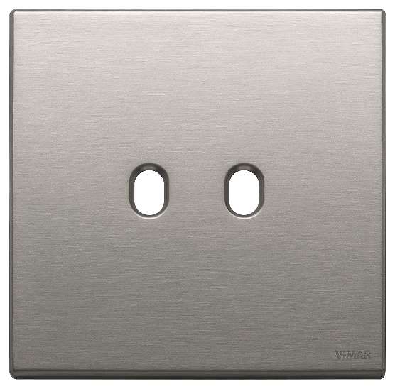 Vimar Eikon Exé Vintage - Afdekplaat 2Mx2 (Geborsteld Nikkel)