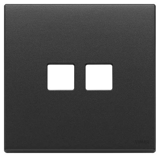 Vimar Eikon Exé Flat - Plaque de recouvrement 2Mx2 (Anthracite)