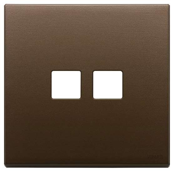 Vimar Eikon Exé Flat - Plaque de recouvrement 2Mx2 (Bronze brossé foncé)