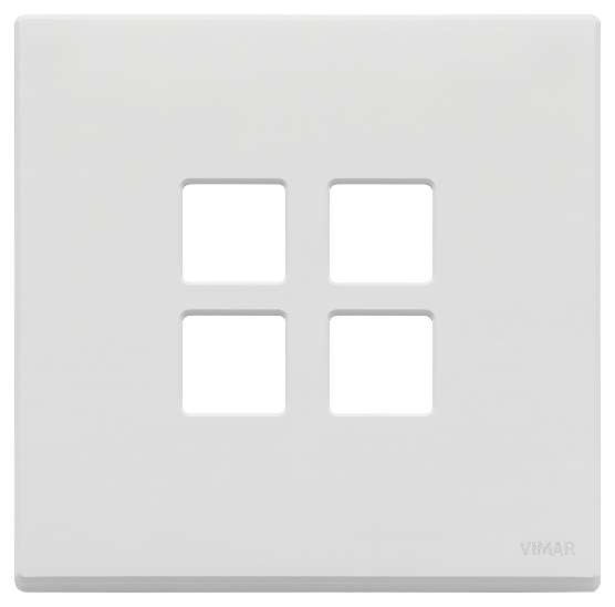 Vimar Eikon Exé Flat - Plaque de recouvrement 2Mx4 (Blanc mat)