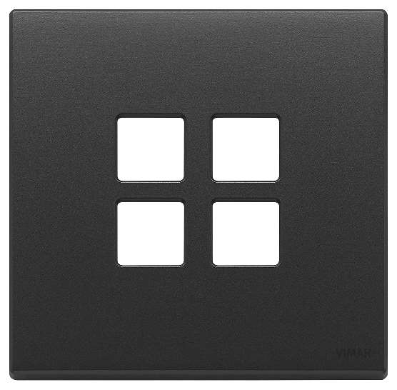 Vimar Eikon Exé Flat - Plaque de recouvrement 2Mx4 (Anthracite)