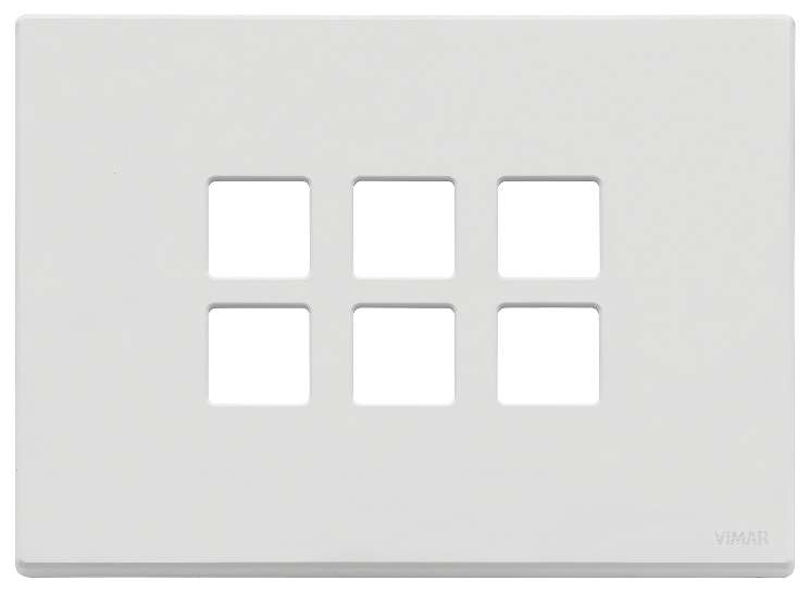 Vimar Eikon Exé Flat - Afdekraam 3Mx6 (Matt White)