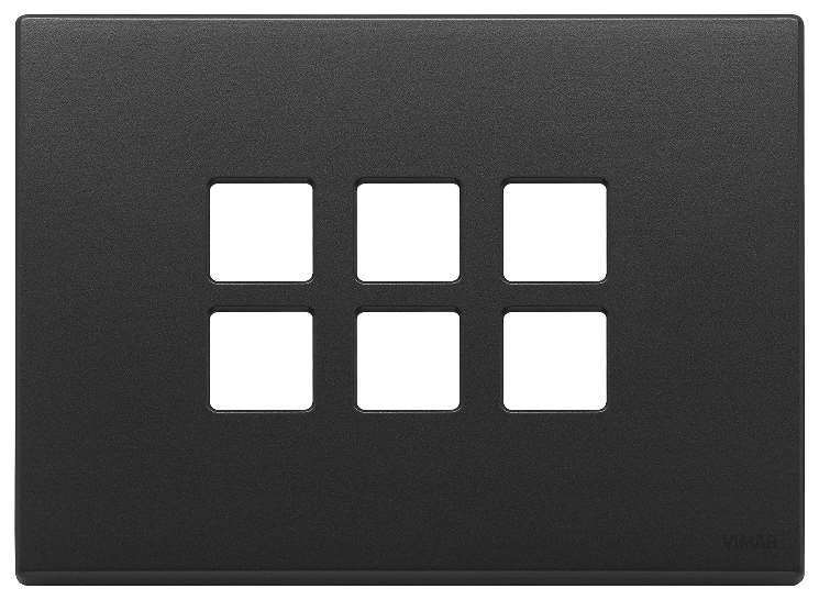 Vimar Eikon Exé Flat - Plaque de recouvrement 3Mx6 (Anthracite)