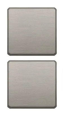 Vimar Eikon Exé Flat - 2 boutons (Vide - Nickel)