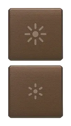 Vimar Eikon Exé Flat - 2 boutons (Regulation - Bronze)