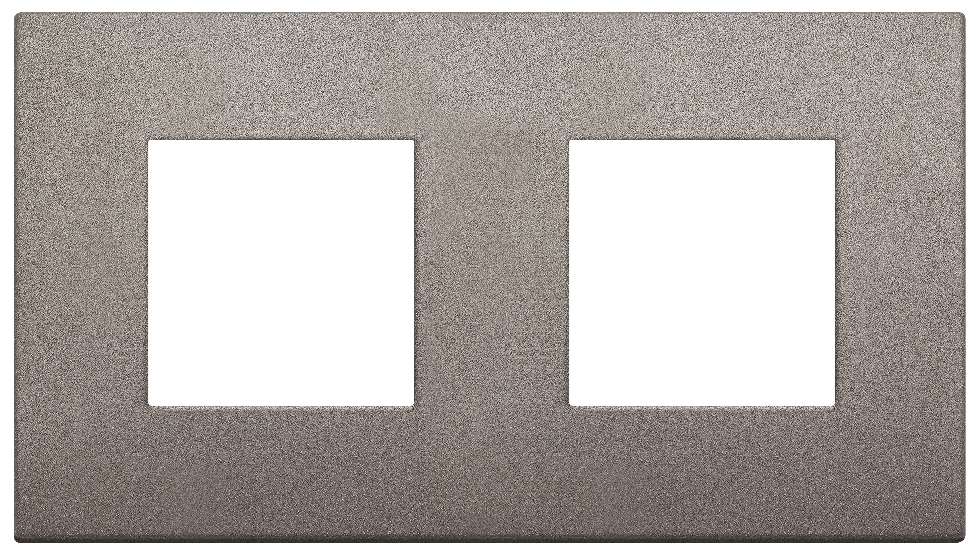 Vimar Arké Classic - Metal-Color 4M - 2+2x71 (Métal - Mat titanium)