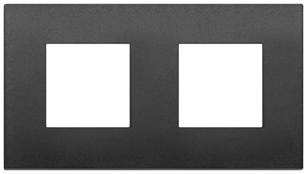 Vimar Arké Classic - Tecno-Basic 4M - 2+2x71 (Technopolymeer - Zwart)