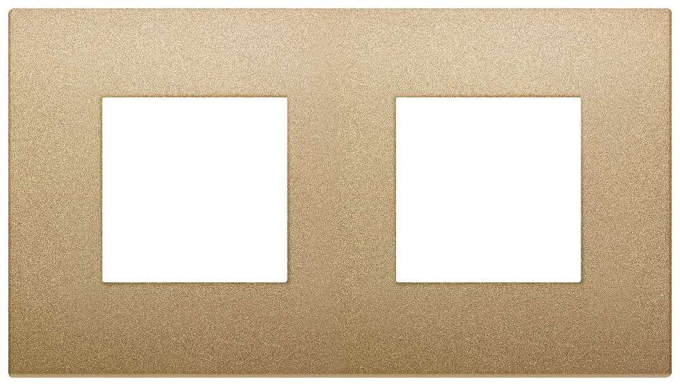 Vimar Arké Classic - Color-Tech 4M - 2+2x71 (Technopolymère - Mat goud)