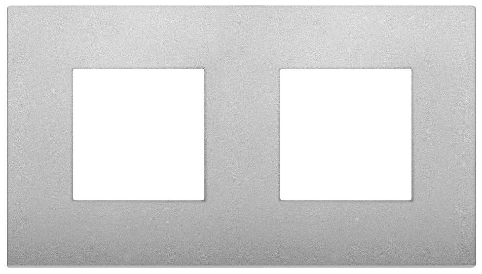 Vimar Arké Classic - Color-Tech 4M - 2+2x71 (Technopolymeer - Mat zilver)