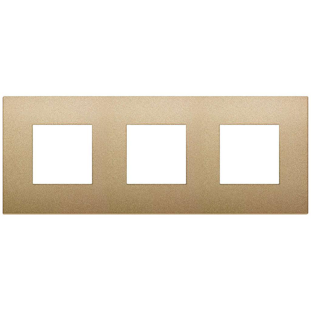 Vimar Arké Classic - Color-Tech 6M - 2+2+2x71 (Technopolymeer - Mat goud)