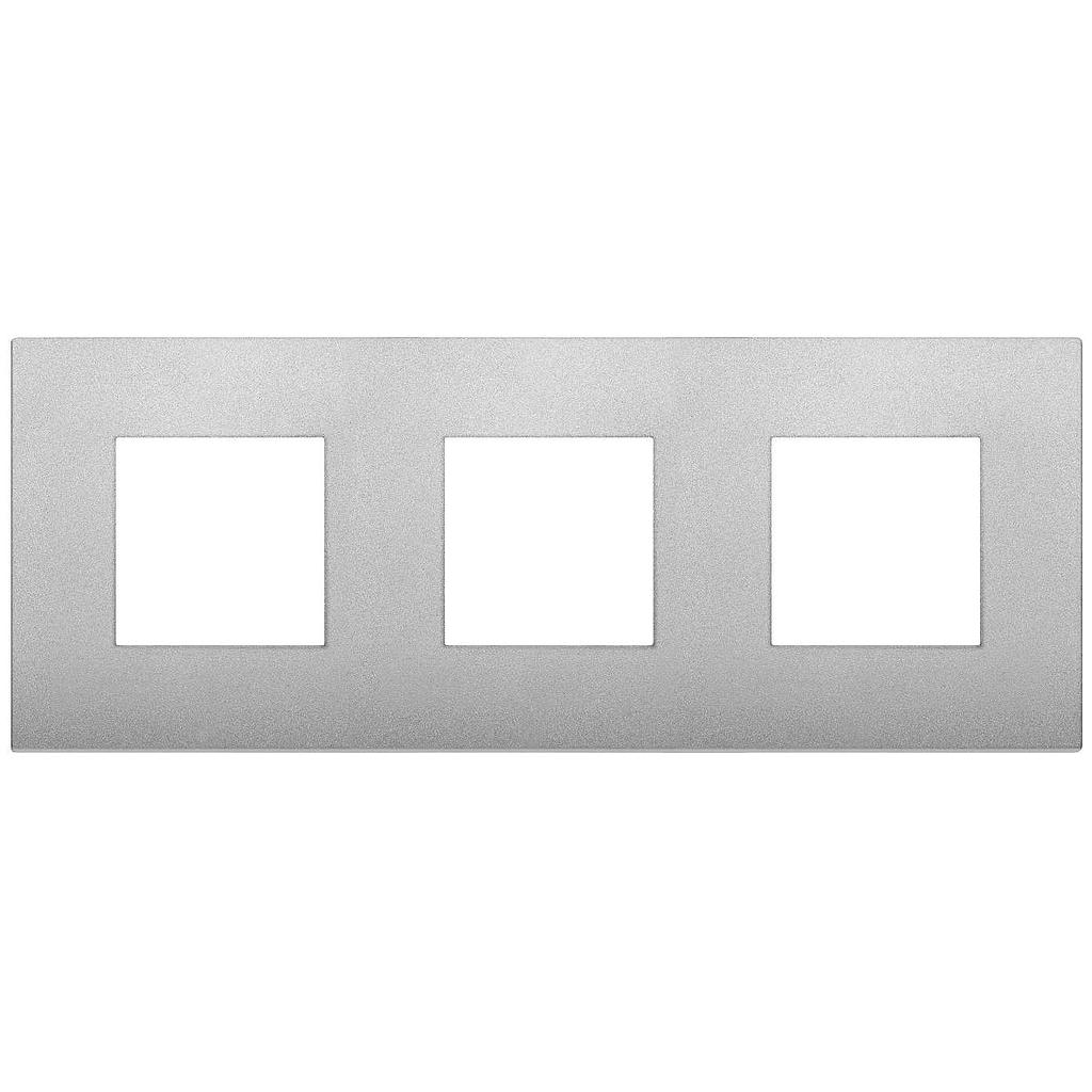 Vimar Arké Classic - Color-Tech 6M - 2+2+2x71 (Technopolymeer - Mat zilver)