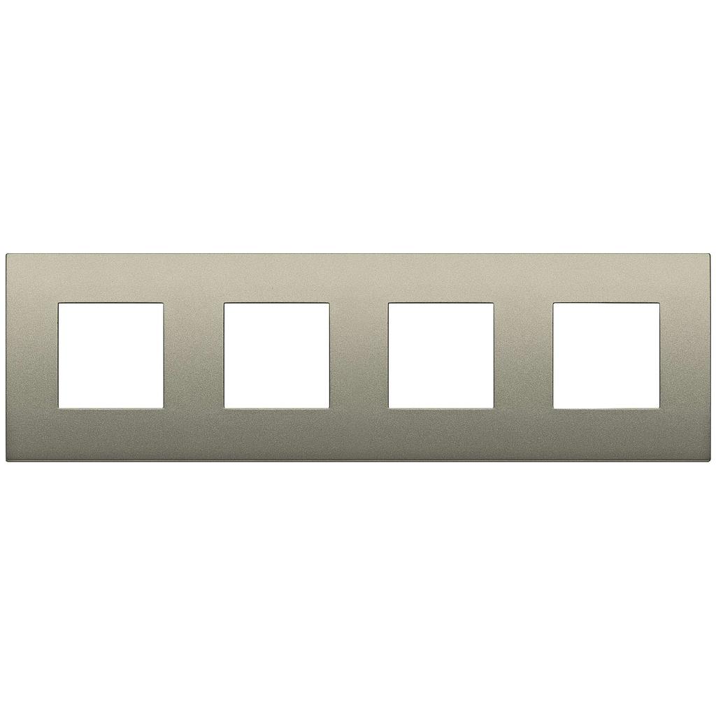 Vimar Arké Classic - Metal-Color 8M - 2+2+2+2x71 (Metaal - Mat champagne)