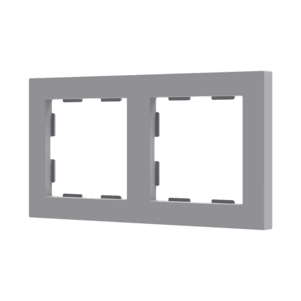 Zennio ZS55 - Afdekraam 2M (Zilver)