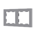 Zennio ZS55 - Afdekraam 2M (Zilver)