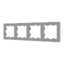 Zennio ZS55 - Afdekraam 4M (Zilver) - VPE=5