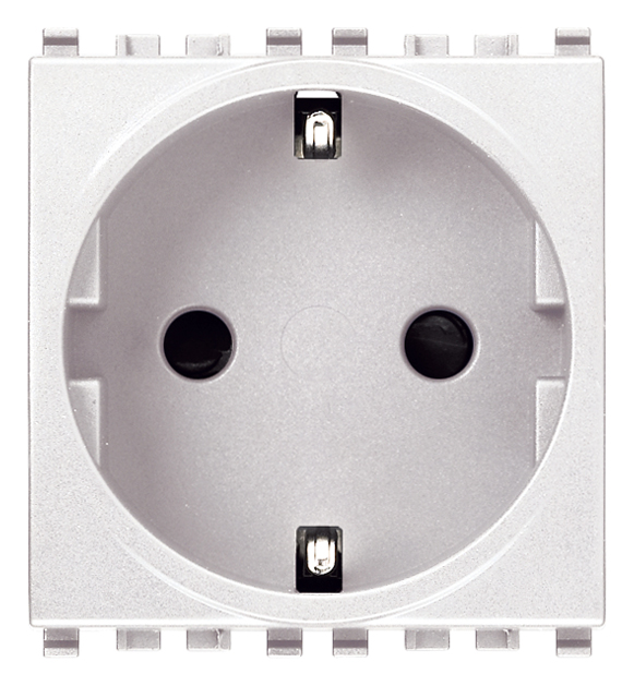 Vimar Eikon - 2P+E 16A Prise schuko avec griffes (Blanc)