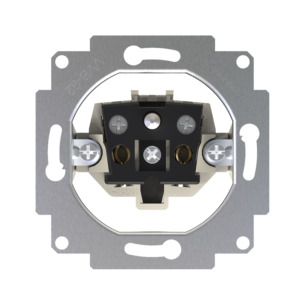 Zennio ZS55/ZS70 - Base de prise avec terre 16A/25V (Vis)